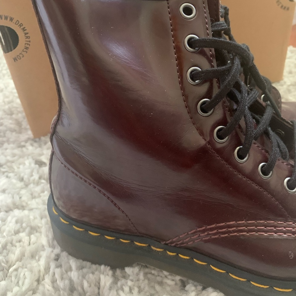 Womens Dr. Martens 1460 8-Eye Vegan Boot - Red
